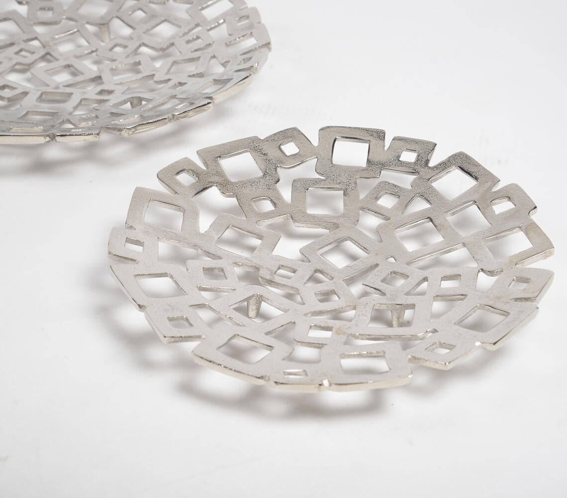 Sand Cast Aluminium Round Cubes Trays (Set of 2)