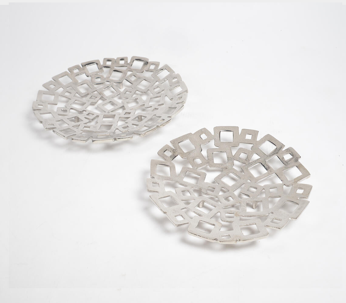Sand Cast Aluminium Round Cubes Trays (Set of 2)