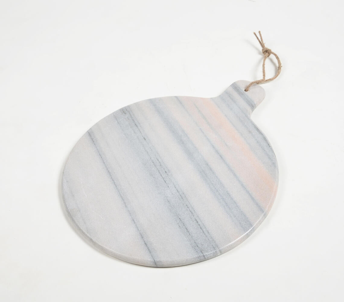 Hand Cut Grey Marble Paddle Cheeseboards (set of 2)