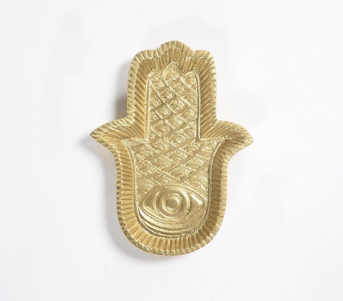 Aluminium Hamsa Hand Trinket Trays (set of 2)