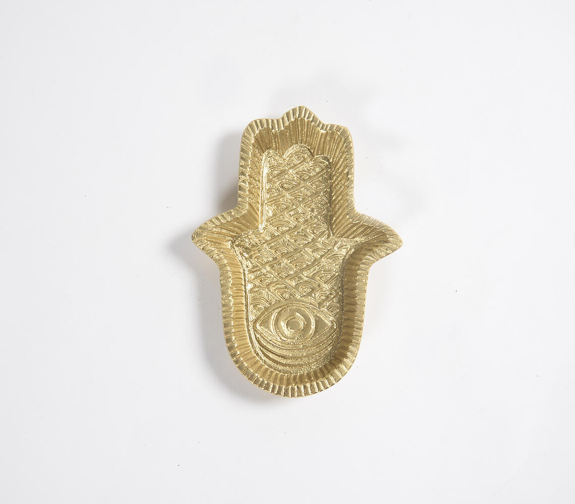 Aluminium Hamsa Hand Trinket Trays (set of 2)