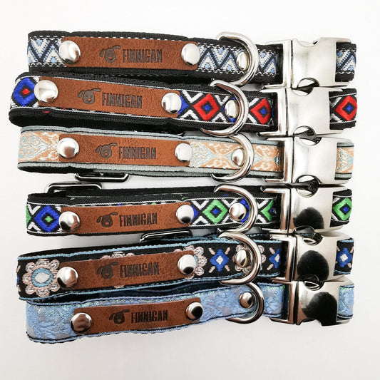 Finnigan Designer Dog Collar (Blue Collection) Small-4