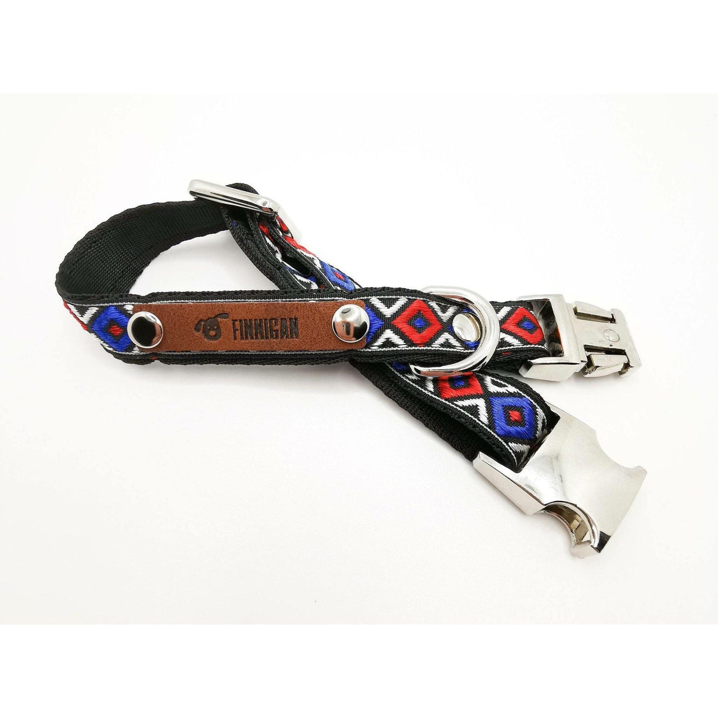 Finnigan Designer Dog Collar (Blue Collection) Small-0