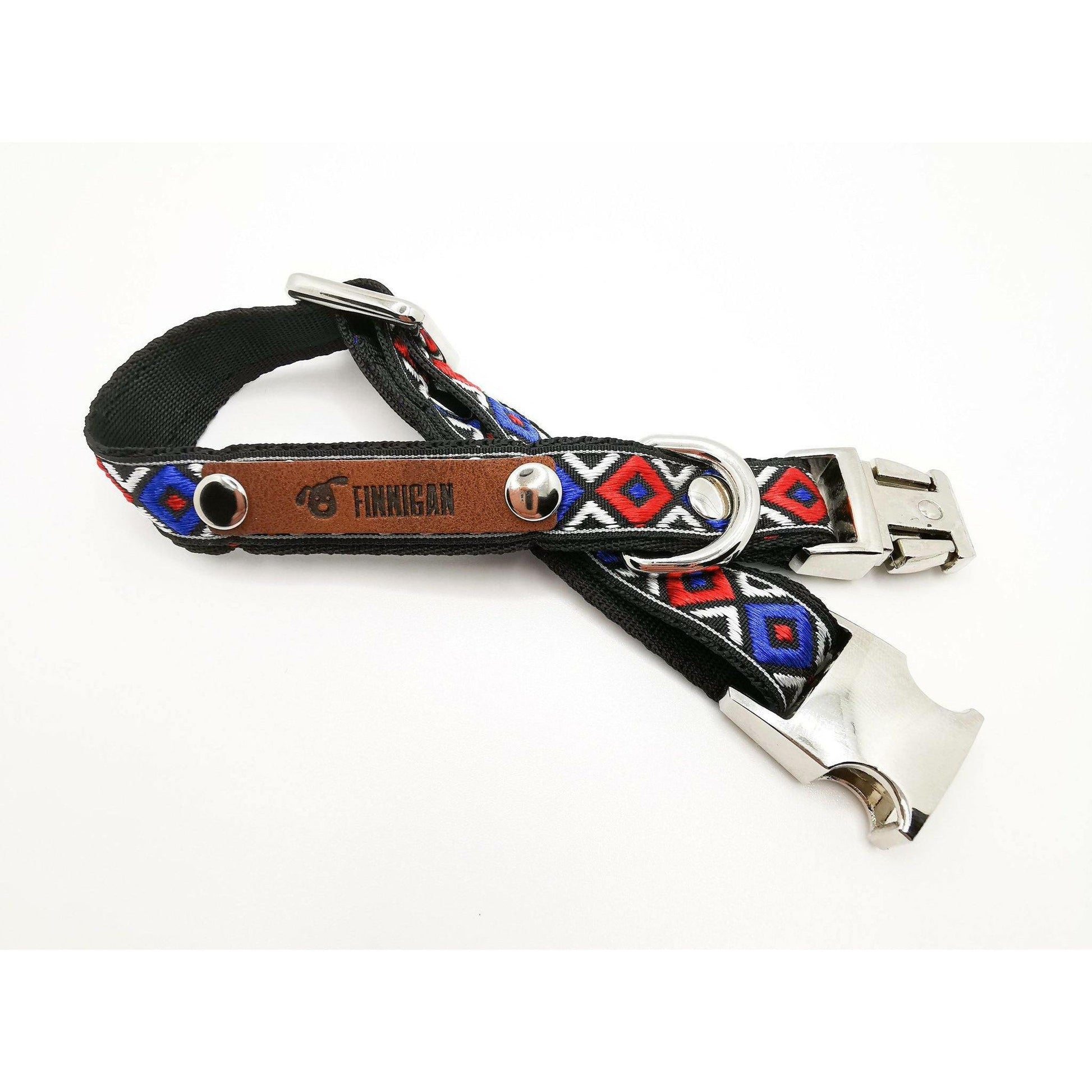 Finnigan Designer Dog Collar (Blue Collection) Small-0